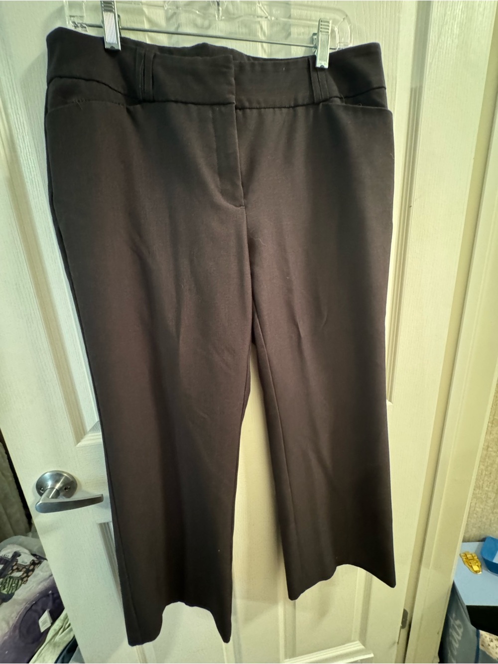 Alfani Black Wide-Leg Ponte Pants
